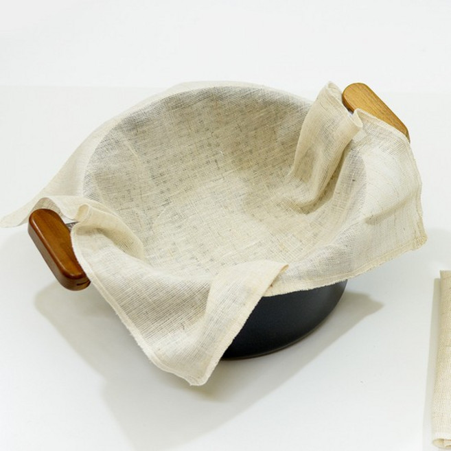 한국산 천연삼베 찜보자기 사각 중 육수 다시망 면보, 1개