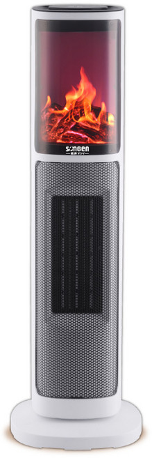 SONGEN 3D擬真火焰陶瓷電暖爐 PTC發熱體 8小時定時 附遙控器 快速升溫 安全節能, SG-817NP