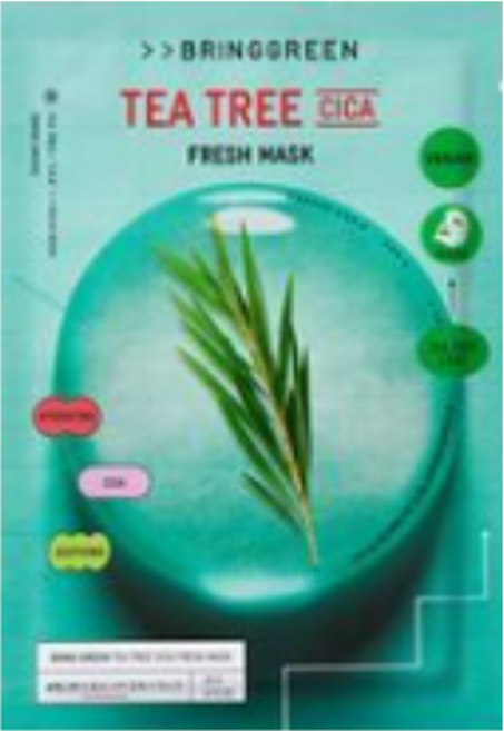 브링그린 프레시마스크 티트리시카, 4개, 1개입