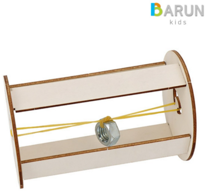 바른키즈 되돌아오는 바퀴 만들기 키트 / 과학 실험 교구 / 수업 교구, 1개