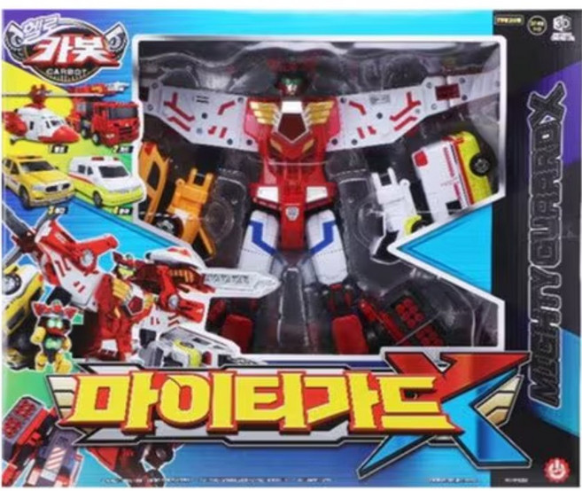 Hello Carbot 衝鋒戰士 Mighty Guard X 變形機器人, 1個