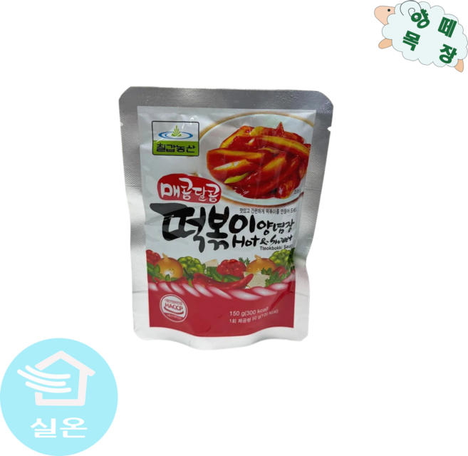 칠갑농산 매콤달콤떡볶이양념장 150g, 4개