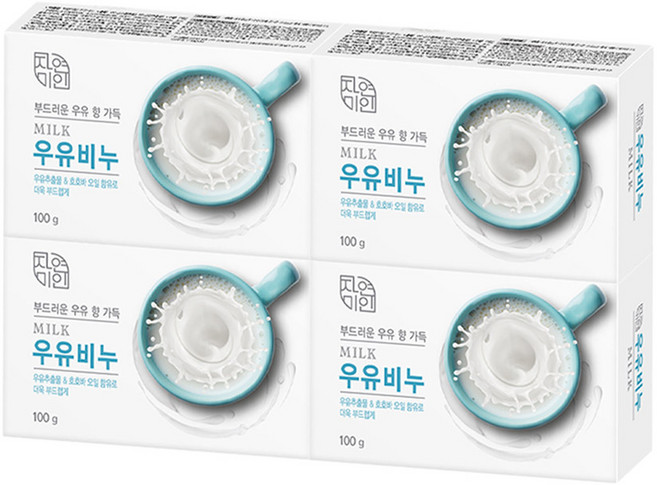 무궁화 우유비누 목욕비누 기타향, 100g, 16개