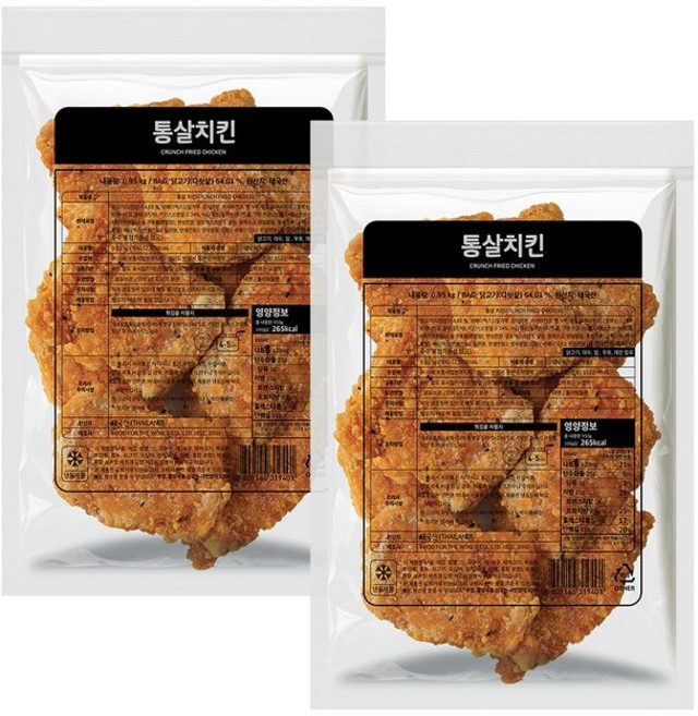 사세 통살치킨, 사세 통살치킨 950g 2봉, 950g, 2개