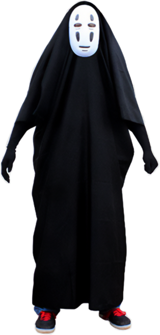 가오나시 옷 가면 장갑 코스튬 패키지