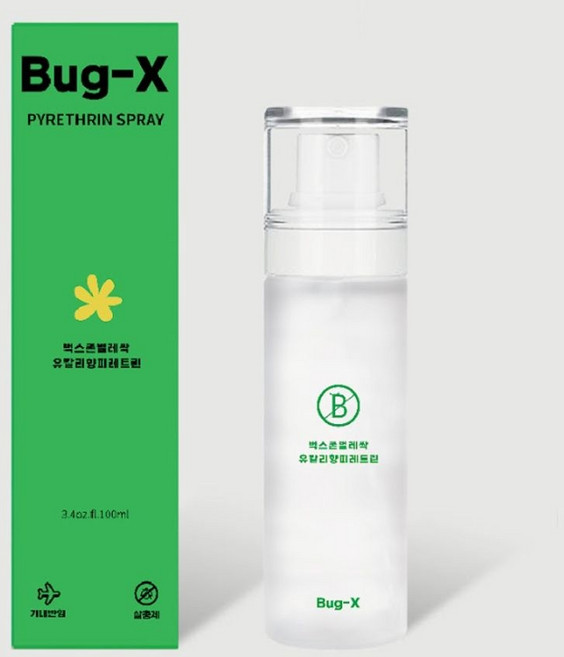 국산제조 무향 내츄럴 천연성분살충제 100ml 여행용 빈대 베드버그