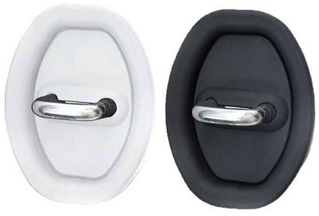 4p 자동차 도어 쿠션 차량 충격 흡수 문쾅 방지 실리콘 커버 가드, 화이트4p, 1세트