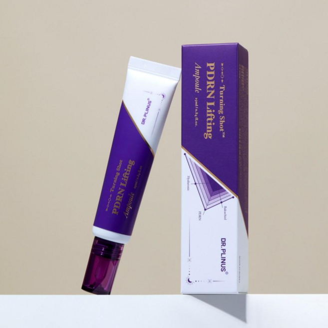 터닝샷 PDRN 리프팅 앰플 밀착세럼 아이백 목주름케어, 1개, 25ml
