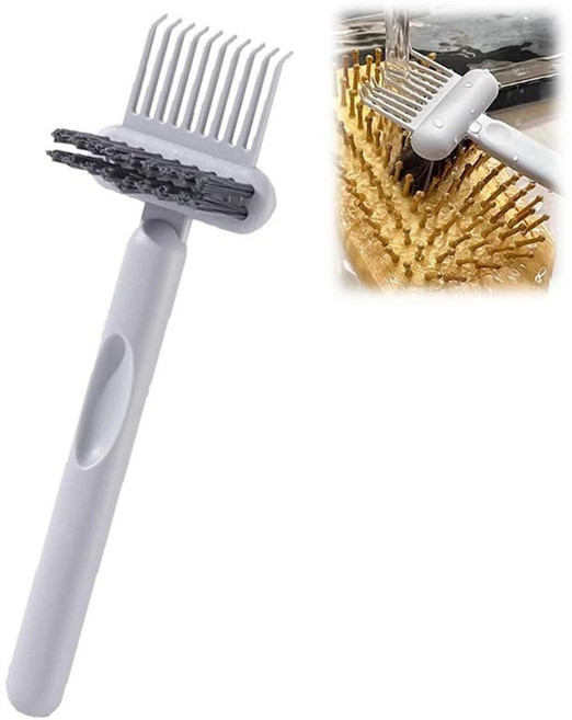 브러시 클리너 강아지털 빗 청소 도구 헤어 갈퀴 솔루션, 1개, Color: 2. Gray
