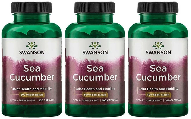 Swanson 스완슨 해삼 추출물 500mg 100정 3병, 1개 - 쿠팡