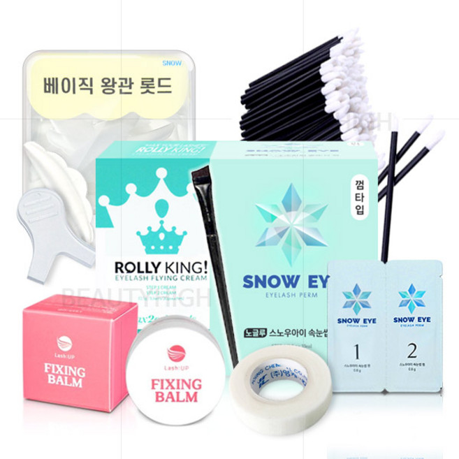속눈썹펌 연습 세트(5종구성) 속눈썹펌재료, (속눈썹펌 연습세트 테이프증정)+A_(스노우펌제), 1개