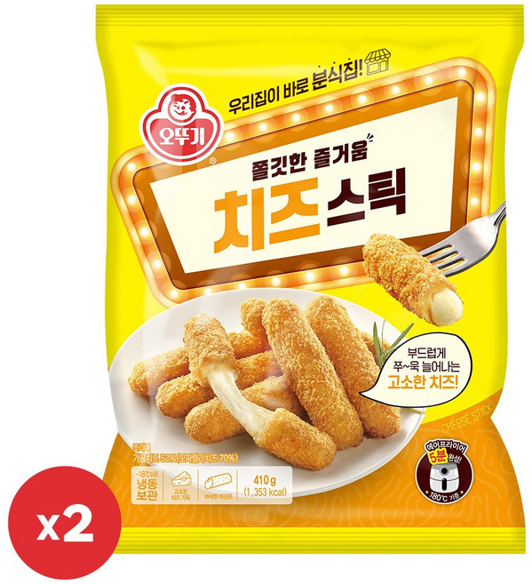 오뚜기 치즈스틱 410g 2개