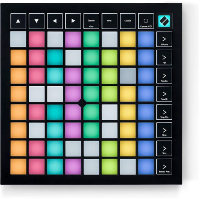 Ableton Live/Logic Pro용 Novation 런치패드 X MIDI 그리드 컨트롤러 - 간편한 제어 동적 노트 재생 스케일 모드, Launchpad X