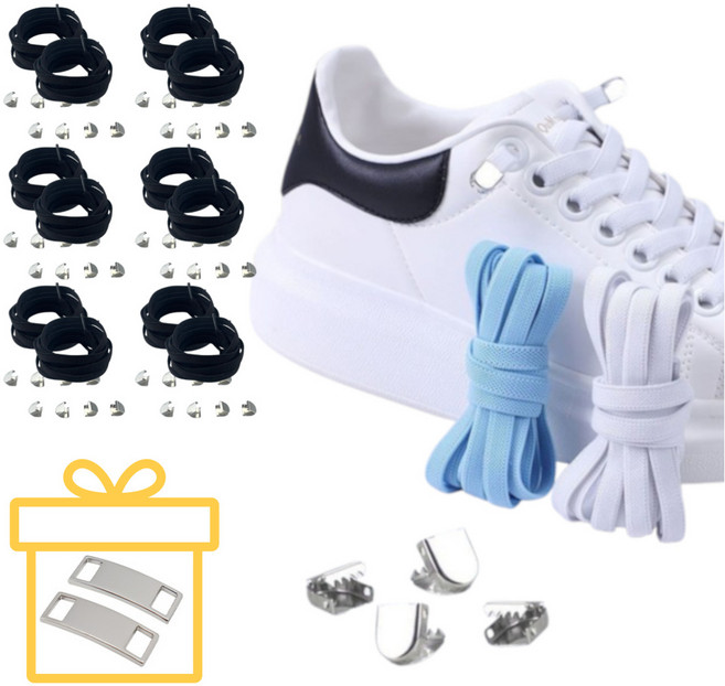 스페셜라이즈 고무줄 신발끈 클립 12p