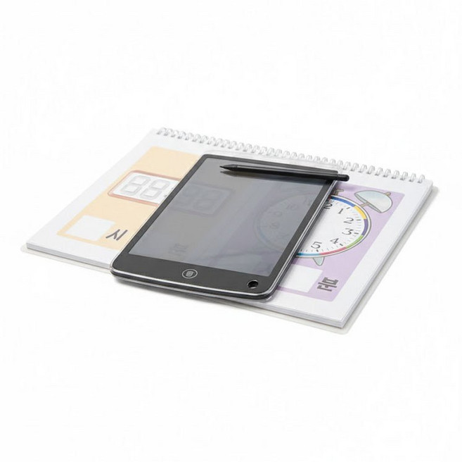 [웰빙숲] 투명 LCD 어린이 유아 한글 글자 연습 필기 드로잉 전자 보드 따라 쓰기 그리기, 1개