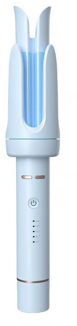 ANYOU전자동고데기 게으름뱅이 웨이브 롱래스팅 32mm 볼륨 고데기, 풀옵션 하늘색, 풀옵션 하늘색