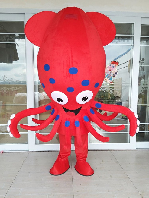 물고기 인형탈 홍보 오징어 캐릭터 인형 공연 상어