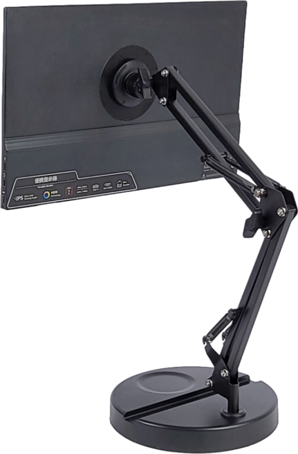 마그네틱 이동식 보조 모니터 태블릿 자석 거치대, 1개, 블랙, C-77