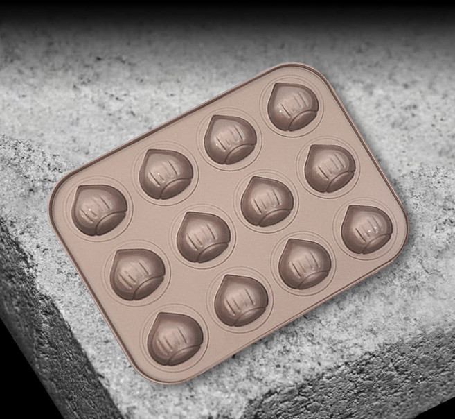 상하이 버터떡 밤모양 밤틀 팬 마들렌팬, 1개