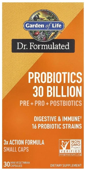 가든오브라이프 유산균 프로바이오틱스 300억 캡슐 30정, 1개 - 쿠팡