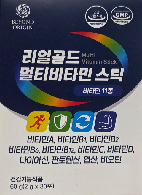 리얼골드 멀티비타민, 30개, 2g