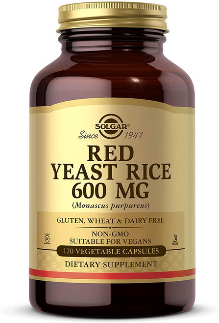 솔가 레드 이스트 라이스 600mg 베지터블 캡슐 무설탕 글루텐 프리, 1개, 120정