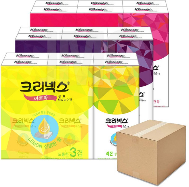 크리넥스 아로마 티슈손수건 10매, 24개, 6개입