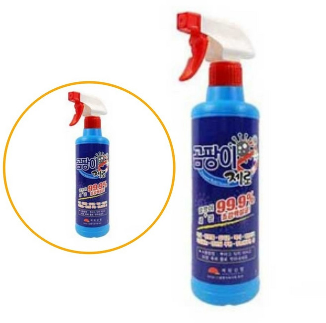 타일곰팡이세정제 고농축 빠른 제거 욕실 벽면 습기 공간 위생 관리용, 500ml, 1개