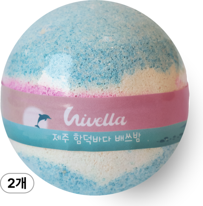 하이벨라 에메랄드 함덕바다 배쓰밤 140g 입욕제 버블배쓰밤, 2개