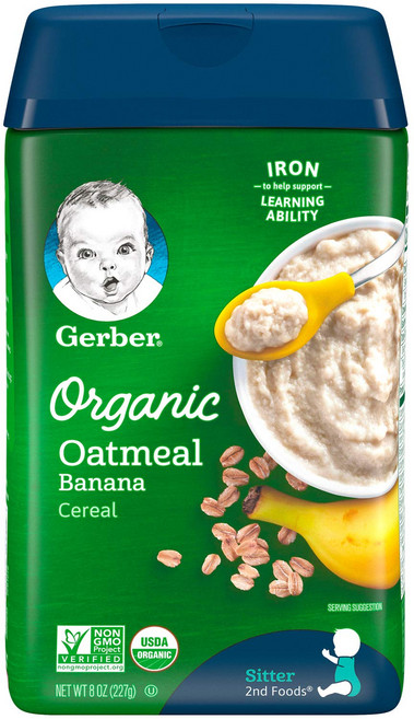 거버 오트밀 시리얼 분말 어린이식품 227g, 6개