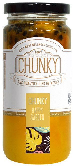 청키 해피가든 망고 패션후르츠 청 수제 과일청 에이드 블렌딩 차, 300ml, 1개입, 1개