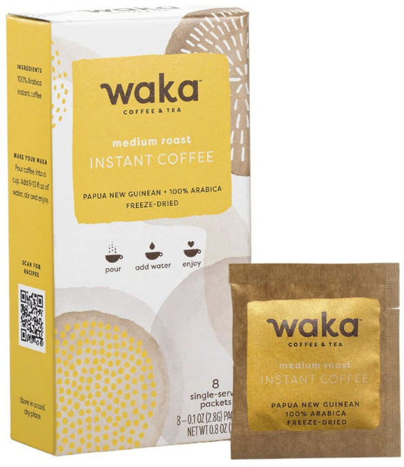 와카커피 파푸아뉴기니 미디엄 로스트 일인용 인스턴트 커피 8개입, 22.4g, 분쇄커피