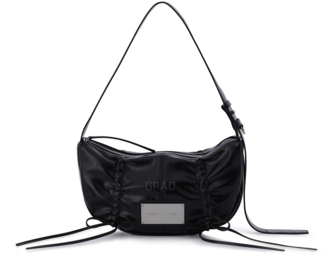 당일발송 5컬러 택1 마뗑킴 하프 셔링 리본백 라운드 백 리본 여성 가방 + GRAD 정품보증택