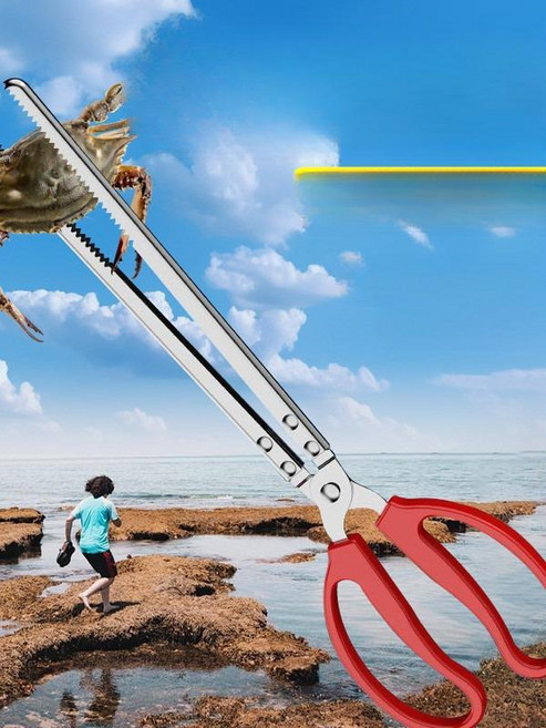 바다사냥 장어 미꾸라지 집게 다용도 긴집게 스테인리스 캠핑용 바베큐 요리 주방 편리한 실용적인 디자인, 1개, 은색 화염병 80cm 미끄럼 방지