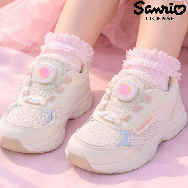 산리오 KOREA 정품 다이얼 신고 벗기 편한 여아 운동화 아동화 트레킹화 초등 입학 준비