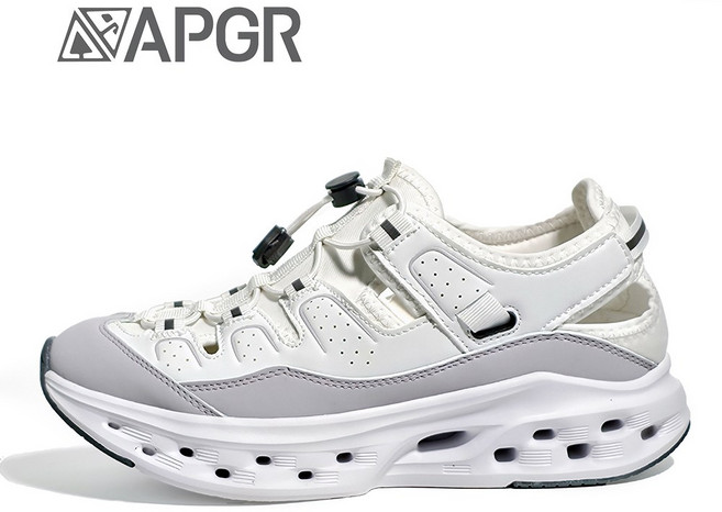 [APGR] 에어홀 하이브리드 워킹샌들 - 초경량 미끄럼방지 쿠션 운동화형 샌들