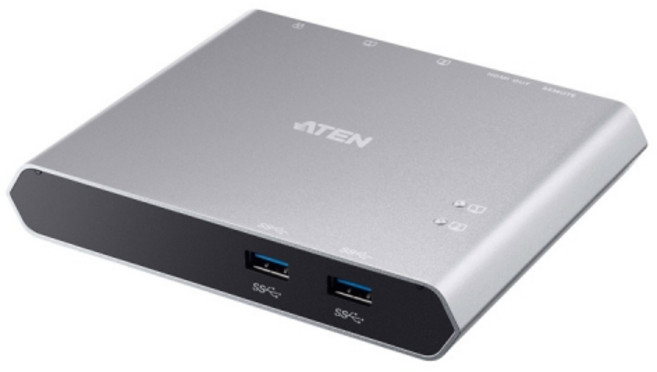 에이텐 에이텐 US3310 USB-C Gen1 Dock 독 스위치 2포트 파워 패스 쓰루 포함, 1개