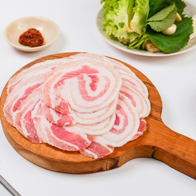 [바른밥상] 냉동 꽃삼겹살 서초갈비 st 듀록 구이용 1.2kg 스킨포장 (400g*3), 400g, 3개