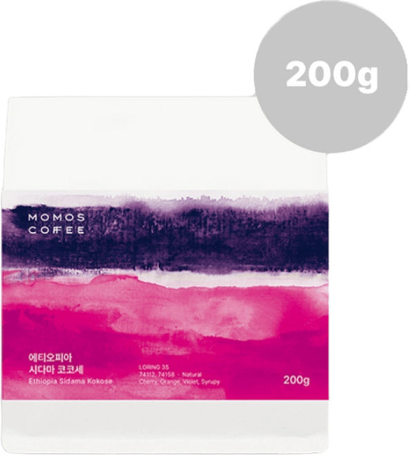 모모스커피 원두 에티오피아 시다마 코코세, 가정용더치Dutch, 200g, 더치, 200g, 1개