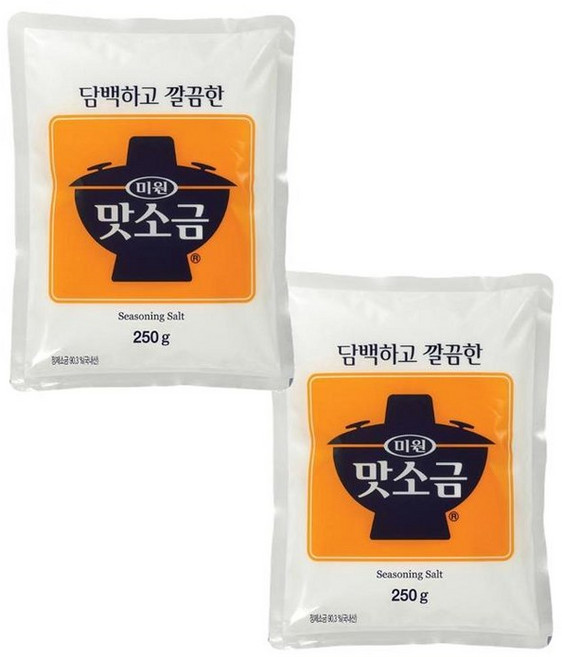 대상 미원 맛소금 청정원, 250g, 2개