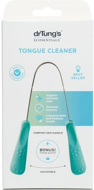 dr.tung's 닥터 텅스 혀 클리너 스크레이퍼 스테인레스 소재 입냄새 구취 백태 제거 구강 케어, 1개 - 쿠팡