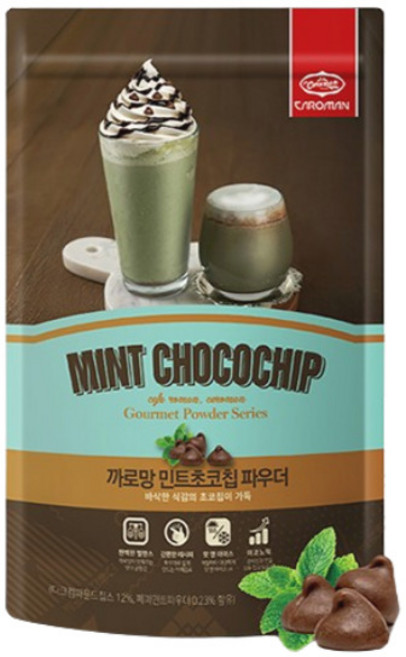 까로망 민트초코칩 파우더, 500g, 1개입, 8개