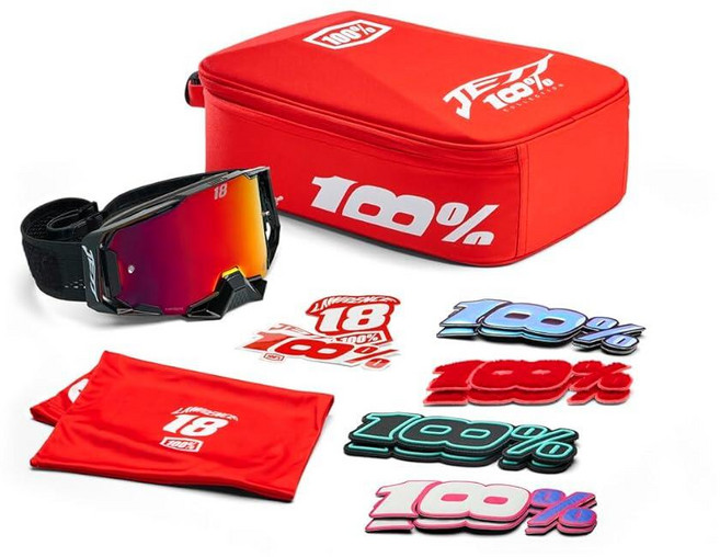 100% Jett Lawrence LE JettPak 맞춤형 시그니처 Armega 모토 고글