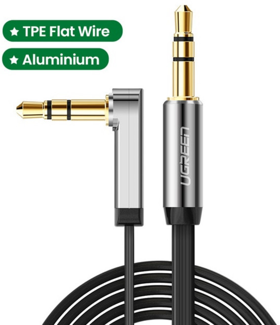 UGREEN 3.5mm 잭 오디오 케이블 헤드폰 샤오미 노트북 3.5 남성 자동차 Aux Jack3.5 스피커 코드, 03 Flat Wire_03 1.5m, 02 Soft PVC Cable_03 1.5m