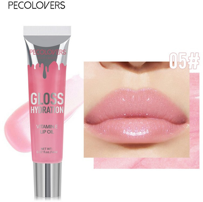 립글로우 1 Pc 워터 글로시 미러 젤리 립 글로스 모이스춰 라이징 샤인 섬세하게 브라이트닝 컬러, [04] 05