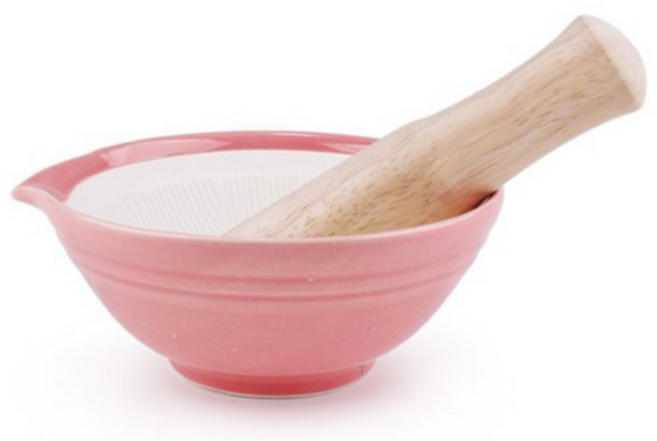 블룸엣홈 쉐비로즈 갈절구 중 핑크 + 나무공이, 1개