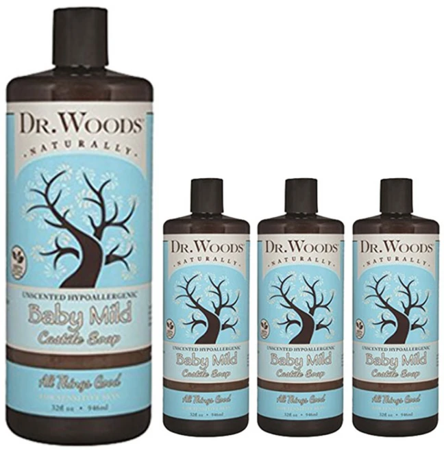 닥터우즈 어린이 마일드 카스티야 비누, 946ml, 4개 - 쿠팡