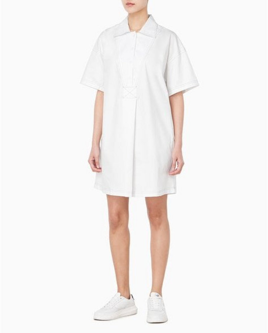 캘빈클라인 진 CALVIN KLEIN JEANS 여성 코튼 트윌 미니 셔츠 드레스47C016G DPO462 FBR181