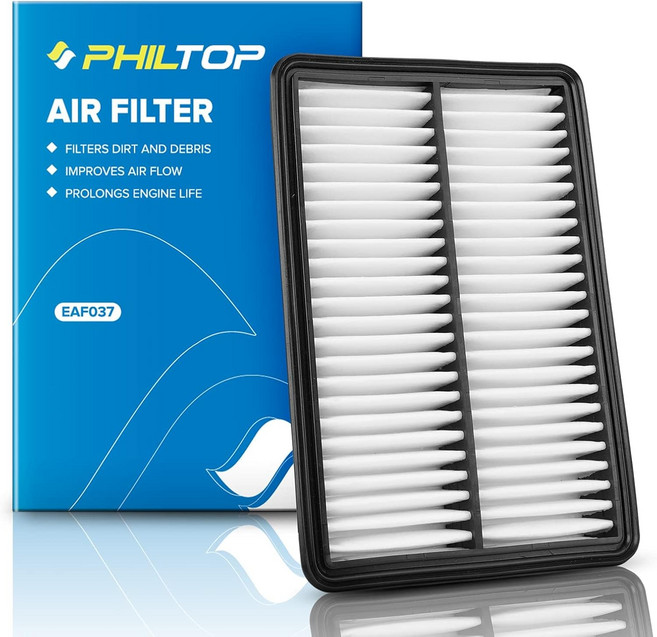PHILTOP 엔진 에어 필터 CA11259 마쓰다 3 2012-2018 6 2014-2021 CX-5 2013-2025 L4 2.0L 2.5L와 호환 성능 향상 견고한 패널