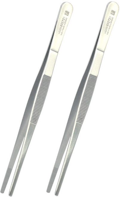 [케이솔루션] 의료용 핀셋 포셉, 2개, 18cm 직선형(일반)